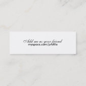 Grasartige Visitenkarte (Rückseite)