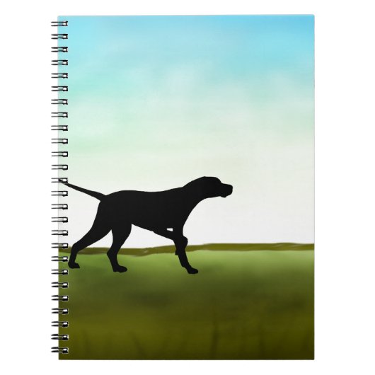 Grasartiger Feld-Zeiger-Hund Notizblock (Vorderseite)