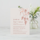 Grasbeeren als Terracotta Aquarell Foto invi Einladung (Stehend Vorderseite)