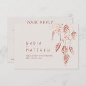 Grasbeeren als Terracotta Aquarellkunst RSVP Karte (Vorne/Hinten)