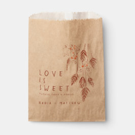 Grasbeeren Aquarellzeichnung Hochzeit im Herbst Geschenktütchen