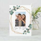 Grasbegrünung Foto Save The Date Einladung (Stehend Vorderseite)