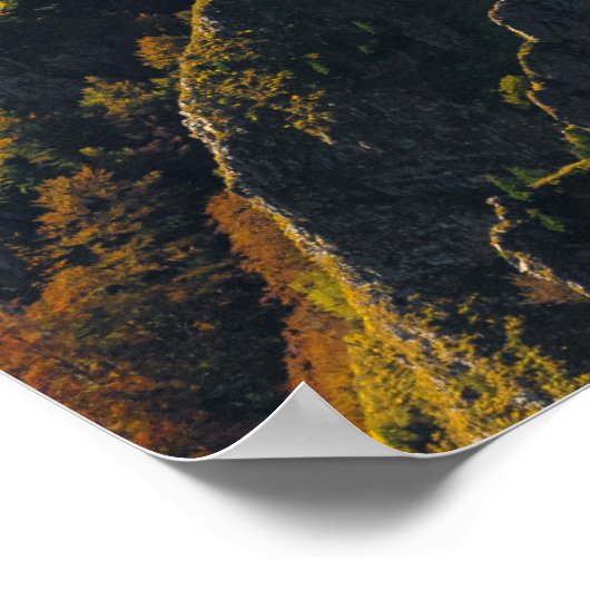 Grasberg im Herbst Poster (Ecke)