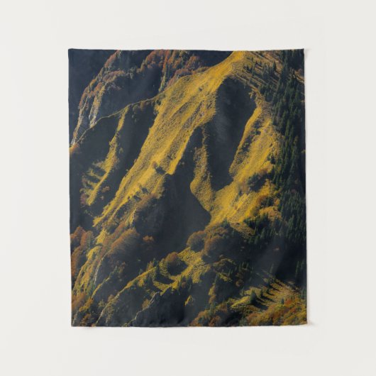 Grasberg im Herbst Wandteppich (Vorderseite)