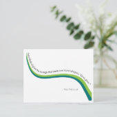 Grasblatt Postkarte (Stehend Vorderseite)