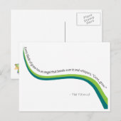 Grasblatt Postkarte (Vorne/Hinten)