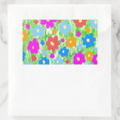 GrasblumePower Rechteckiger Aufkleber (Tasche)