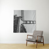 GRASCALE FOTOGRAFIE DER KABELBRÜCKE WANDTEPPICH (Beispiel (Horizontal))
