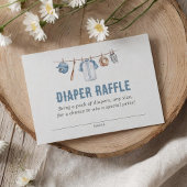 Graseball Baby Showdiaper Raffle Ticket Begleitkarte