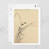 Gräser, Hokusai japanische Kunst Postkarte (Vorne/Hinten)