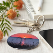 Gräser im Abendlicht - Insel Rügen Schlüsselanhänger (Seite)