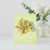 Gräser in der Sonne Postkarte (Stehend Vorderseite)