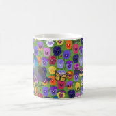 Gräser und Stiefmütterchen Kaffeetasse (Mittel)