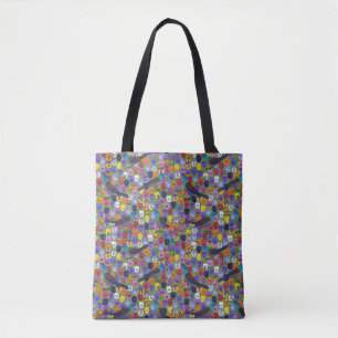 Gräser und Stiefmütterchen Tasche