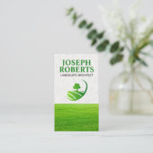 Grasfeld | Logo der Naturstruktur Visitenkarte (Stehend Vorderseite)