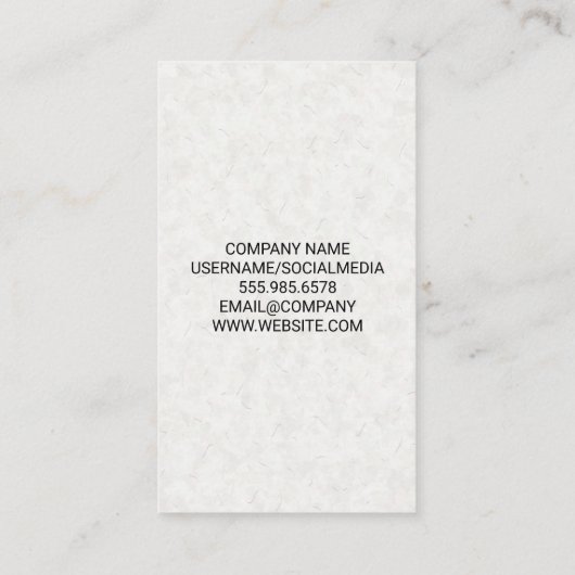 Grasfeld | Naturelogo Visitenkarte (Rückseite)