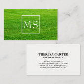 Grasfeld Visitenkarte (Vorne/Hinten)