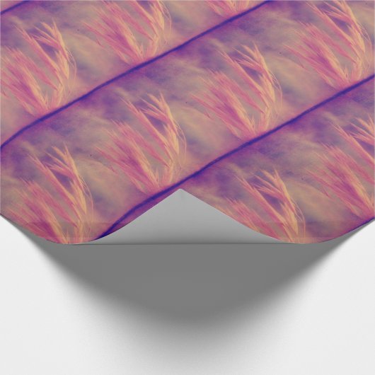 Grasfutter Lila Haze Digitale Kunst Geschenkpapier (Ecke)