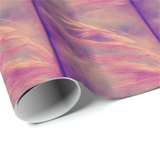 Grasfutter Lila Haze Digitale Kunst Geschenkpapier (Rolleneckpunkt)
