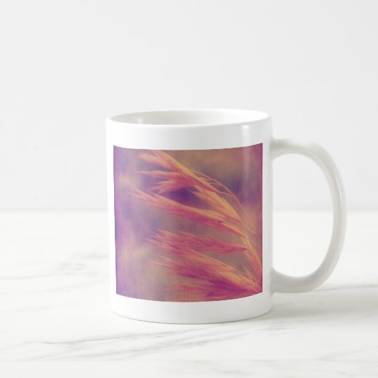 Grasfutter Lila Haze Digitale Kunst Kaffeetasse (Rechts)