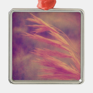 Grasfutter Lila Haze Digitale Kunst Silbernes Ornament