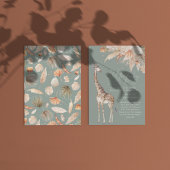 Grasgiraffe-Safari-Pampas-Gras Einladung