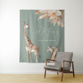 Grasgiraffe-Safari-Pampas-Gras Wandteppich (Beispiel)