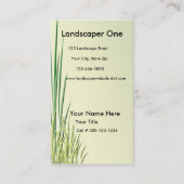 Grasgrenz-Links Artwork Visitenkarte (Vorderseite)