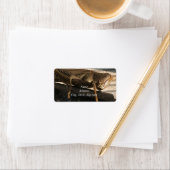 Grasgrün Adressaufkleber (Insitu)