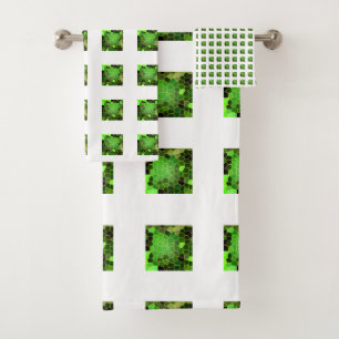 Grasgrün Badhandtuch Set