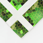 Grasgrün Fleecedecke (Ecke)