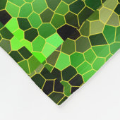 Grasgrün Fleecedecke (Ecke)