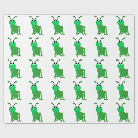 Grasgrün Geschenkpapier (Flach)