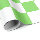 Grasgrün kariert geschenkpapier (Rolleneckpunkt)