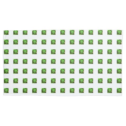 Grasgrün Kissenbezug (Vorderseite-Links)