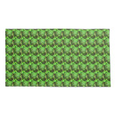 Grasgrün Kissenbezug (Rückseite-Links)