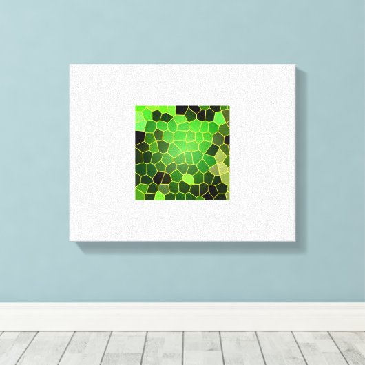 Grasgrün Leinwanddruck (Insitu (Holzboden))