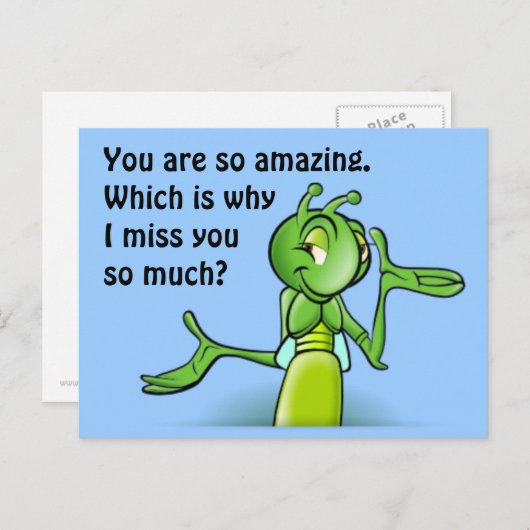 Grasgrün Postkarte (Vorne/Hinten)