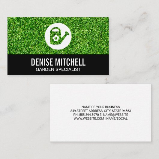 Grasgrundgarten Visitenkarte (Vorne/Hinten)