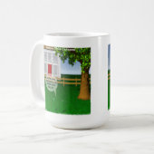 Grasgrüne auf der anderen Seite, sonnig Kaffeetasse (Vorderseite Links)