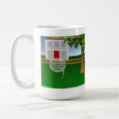 Grasgrüne auf der anderen Seite, sonnig Kaffeetasse (Links)