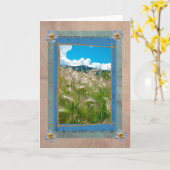 Grasgrüßkarte Karte (Gelbe Blume)