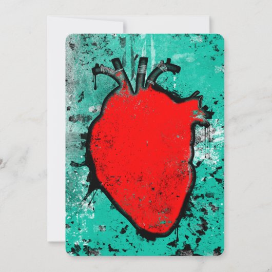 Grasherz Einladung (Vorderseite)