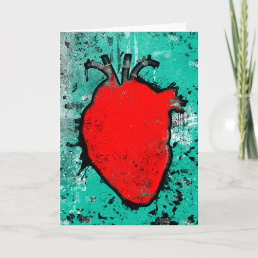 Grasherz Feiertagskarte (Vorderseite)