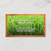 Grashintergrund | Gartenlogo Visitenkarte (Rückseite)