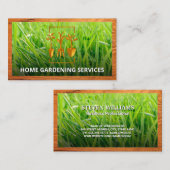 Grashintergrund | Gartenlogo Visitenkarte (Vorne/Hinten)