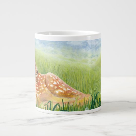 Grasillustration Jumbo-Tasse (Vorderseite)