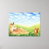 Grasillustration Leinwanddruck (Vorderseite)