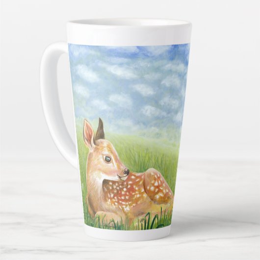 Grasillustration Milchtasse (Linke Ecke)