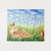 Grasillustration Wandteppich (Vorderseite (Horizontal))